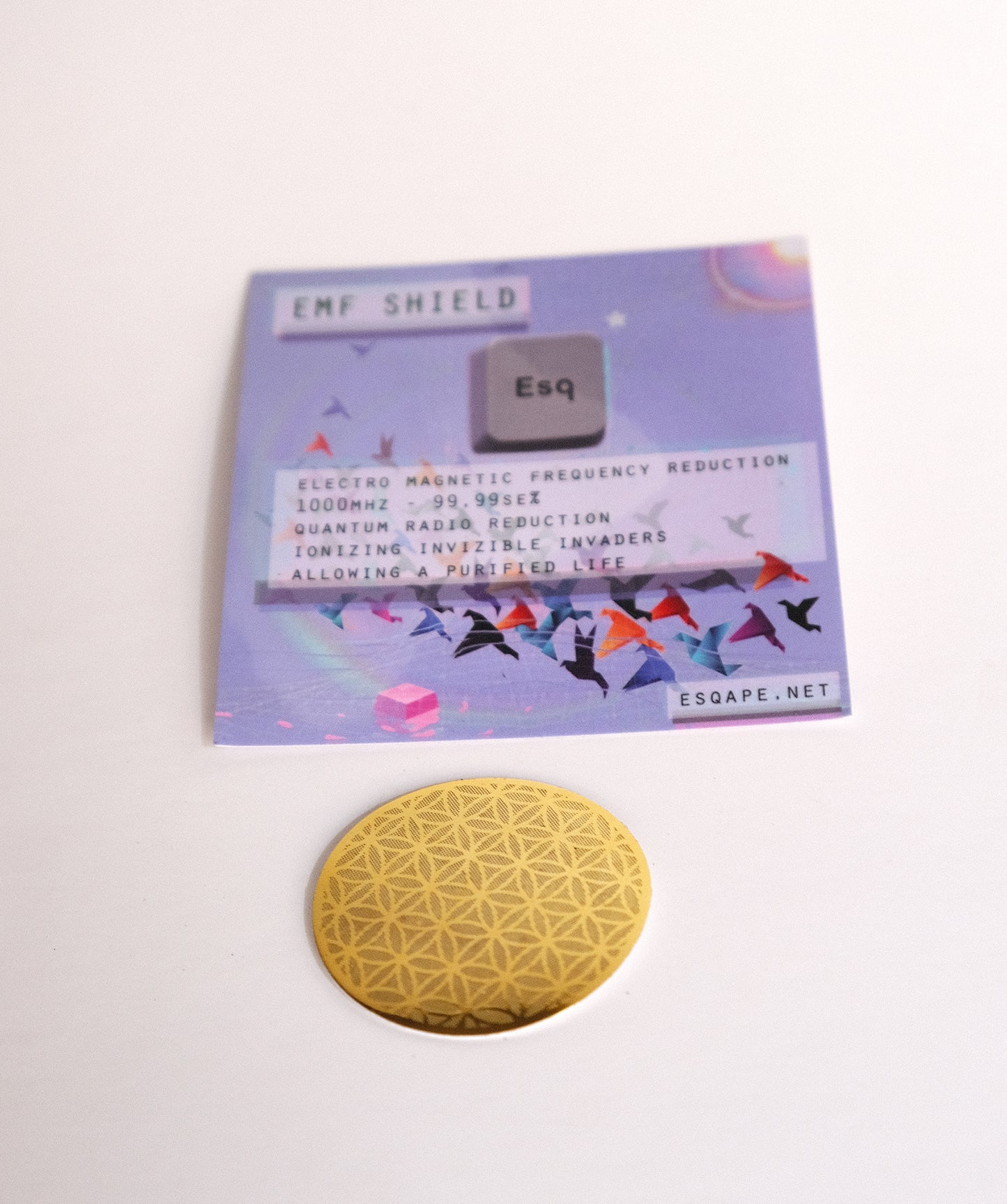Radiation shield decal | flower of life