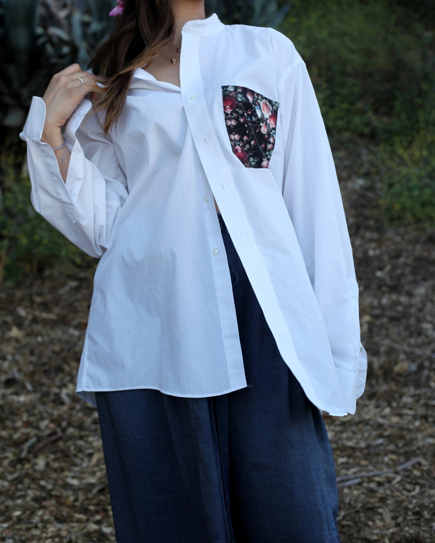 444hz • mandarin oversized top