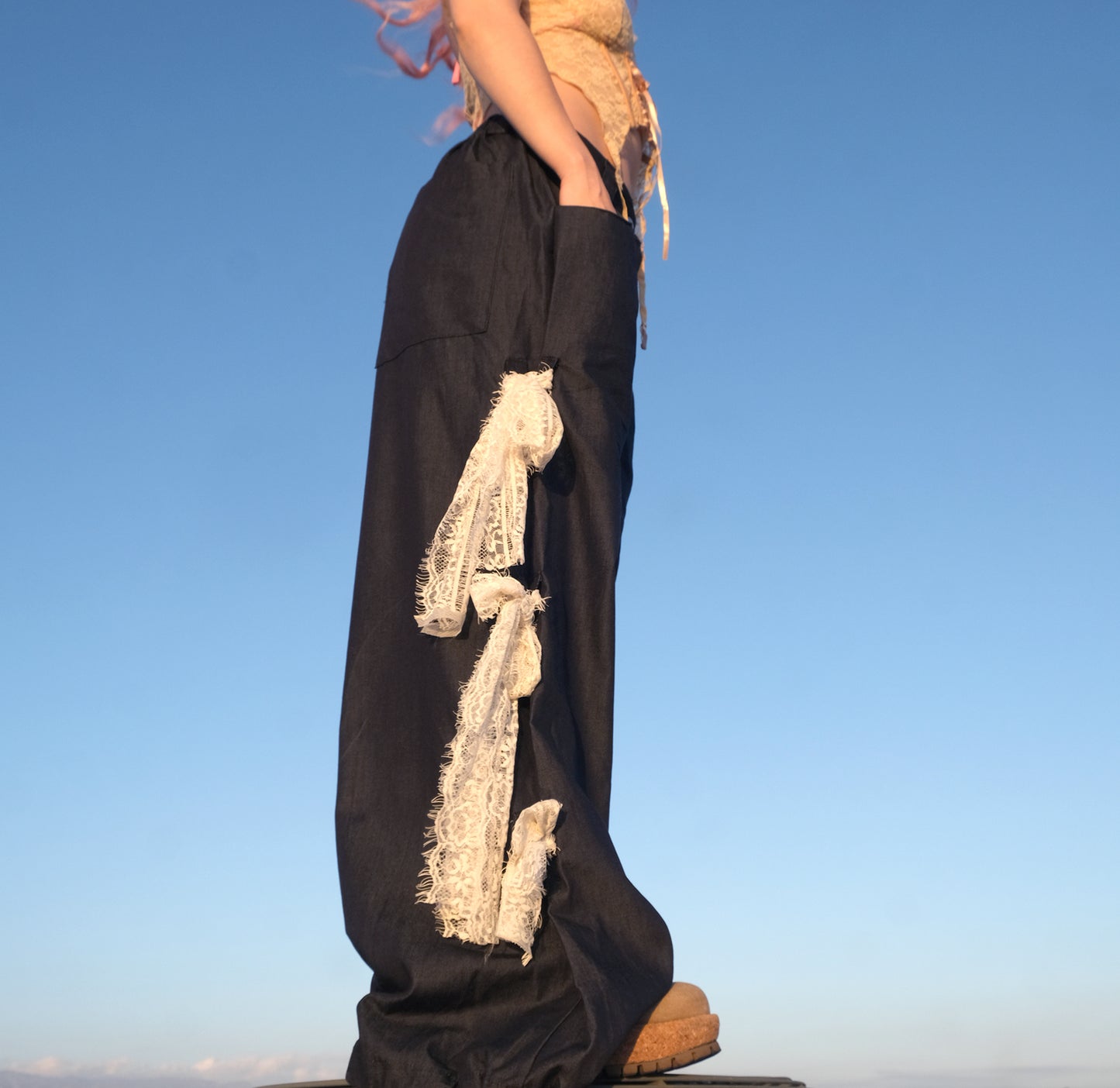 Armore Jiin ~ denim//lace