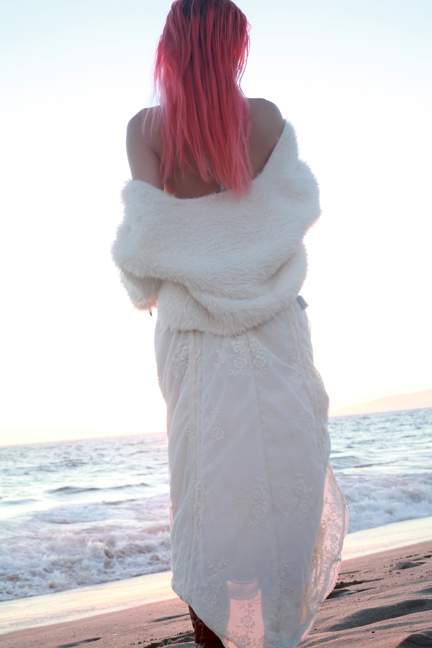 Armore Skirt ~ ivory floral (ᴄᴜʀᴛᴀɪɴ ʟᴇɴɢᴛʜ)