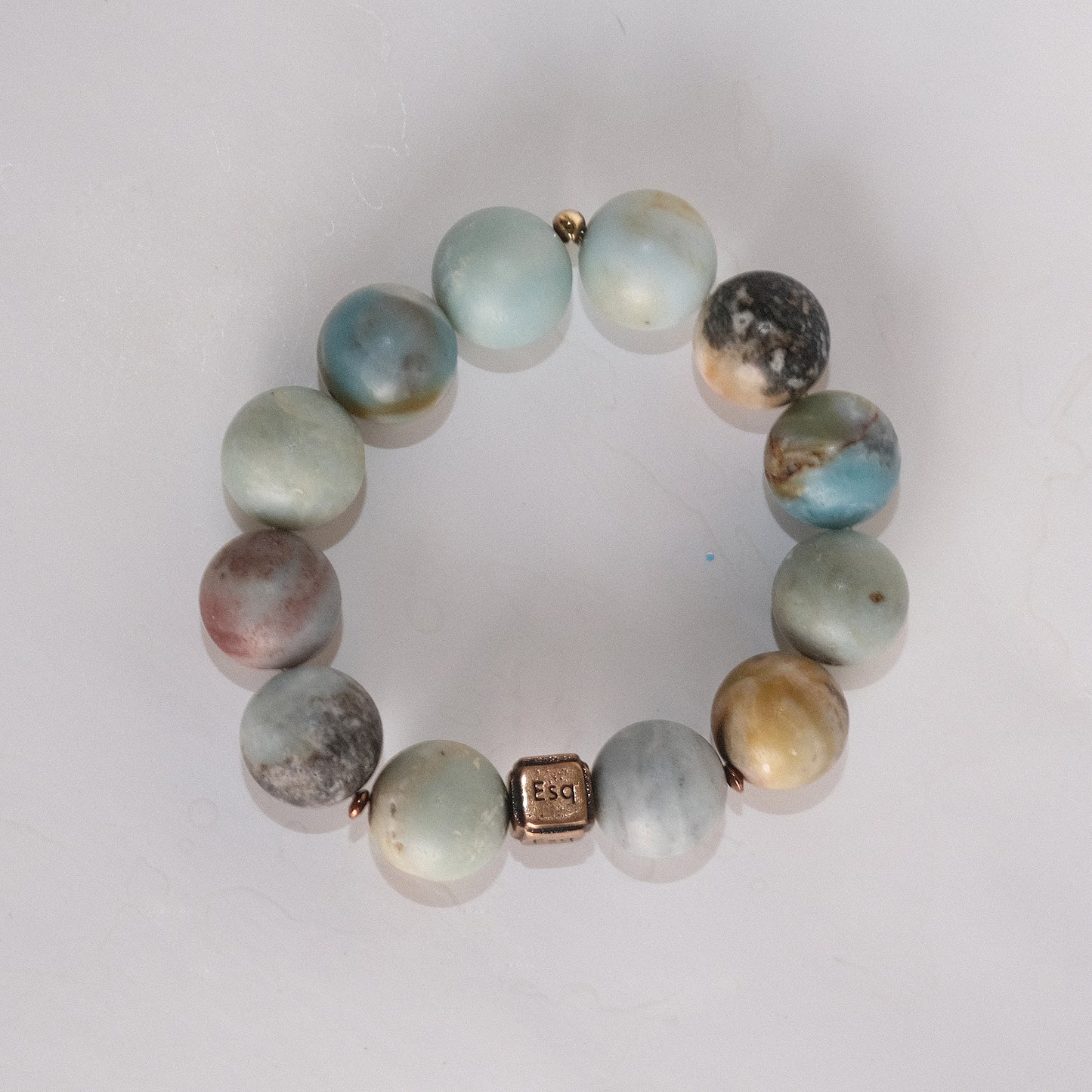 Amazonite ༓  Power  Bracelet x2 ༓ 16mm