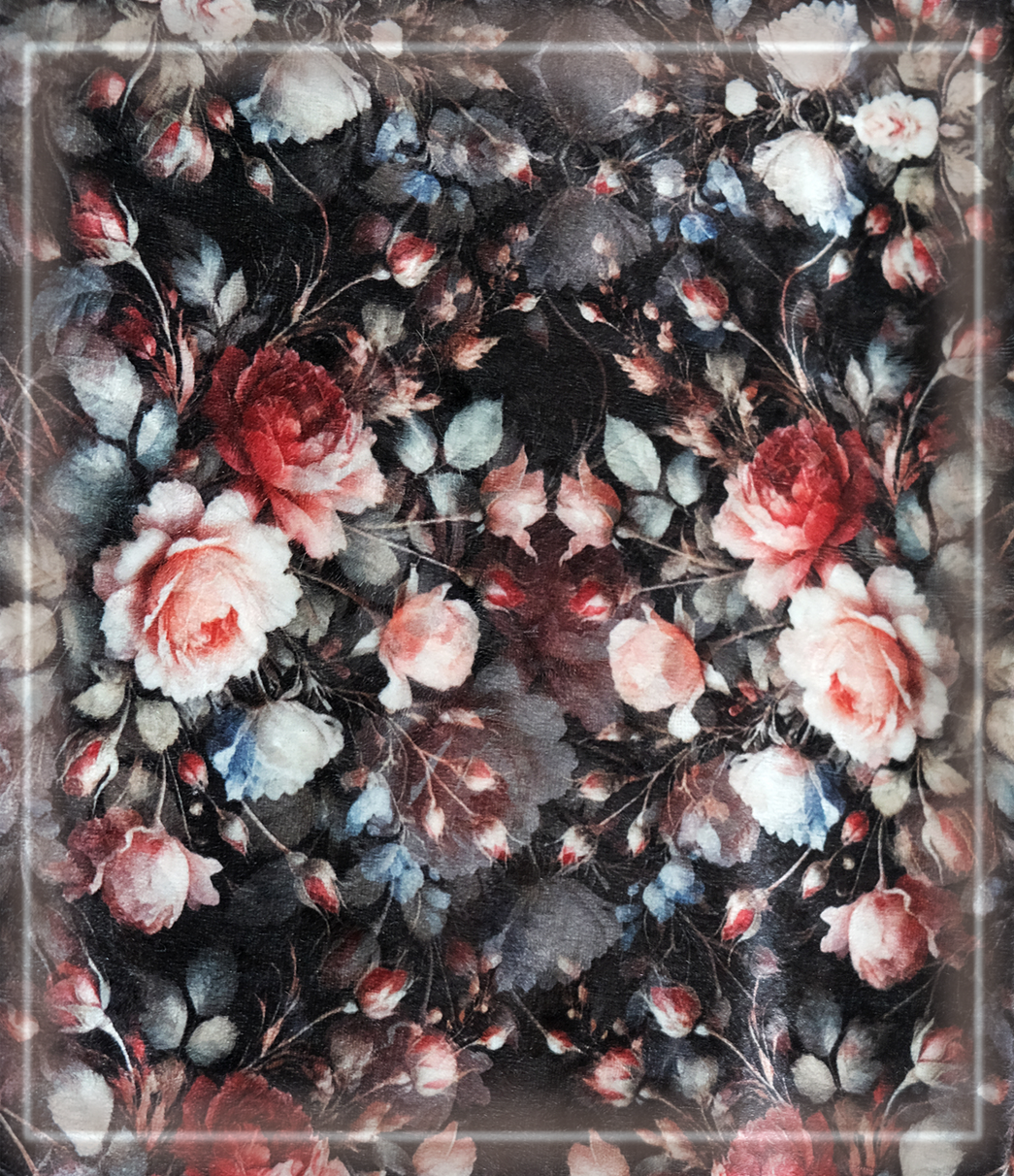 Roseffy Kaledascope Scarf ~ Rose