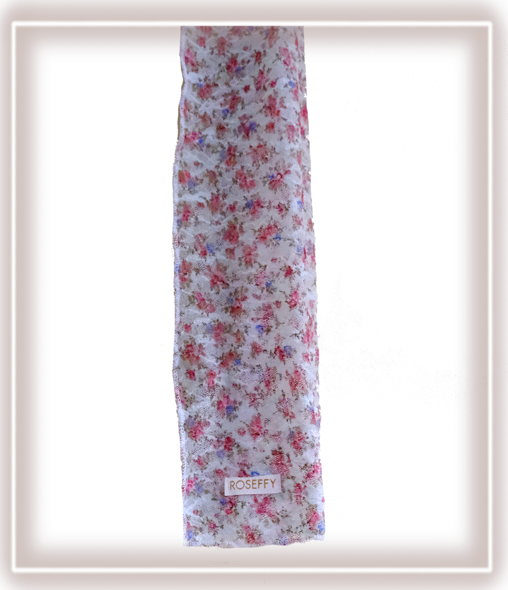 Roseffy Slim Scarf ~ floral