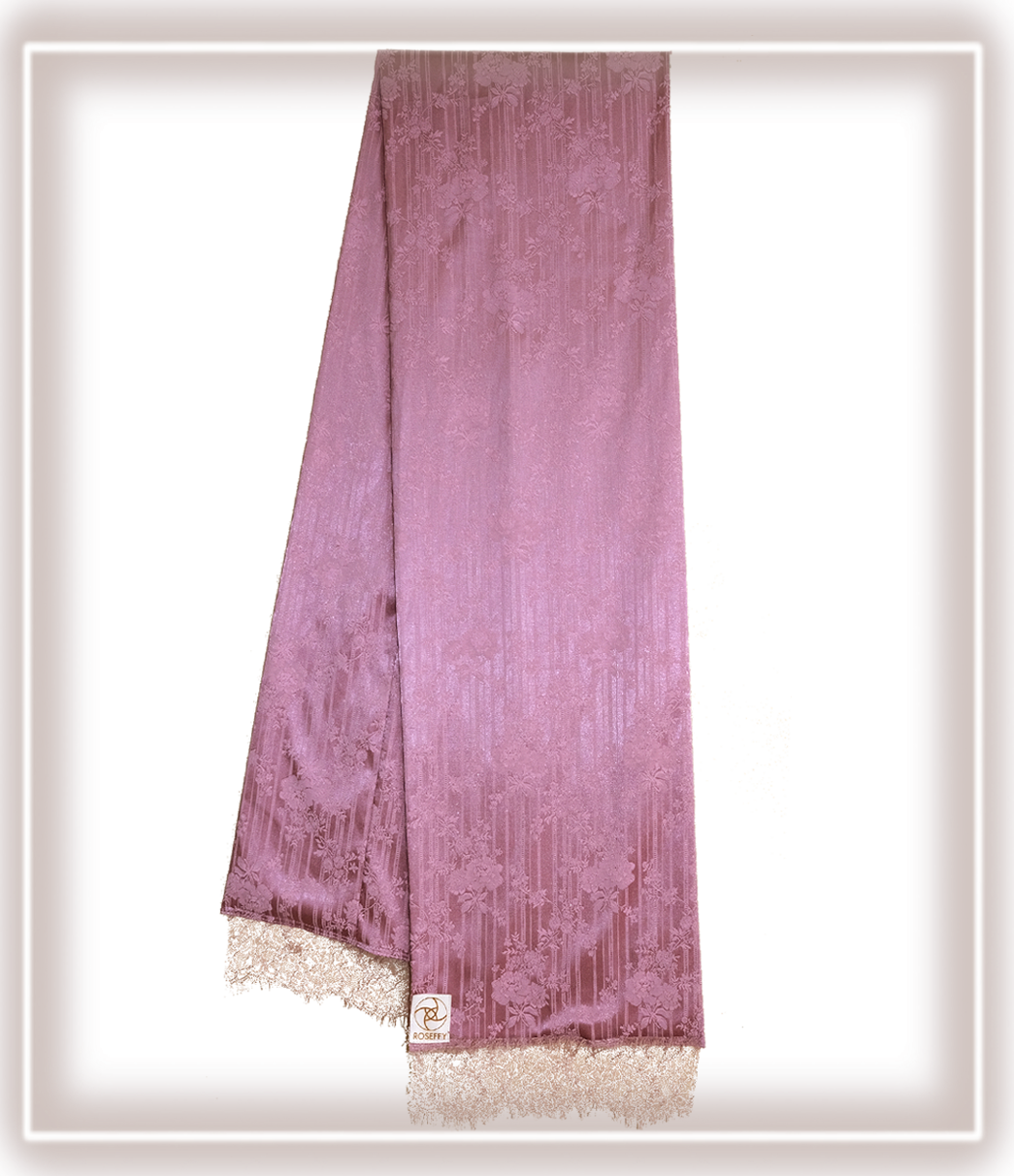 Roseffy Scarf ~ Pinq Brocade