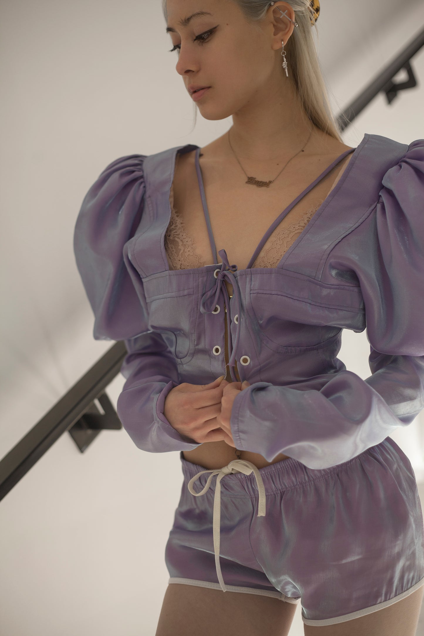 ARMORE top ~ iridescent lilac 🦋