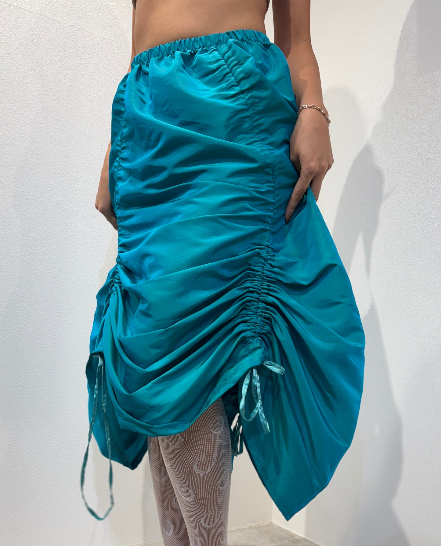 Armore Skirt ~ aqua {rainX 🌦}  (ᴄᴜʀᴛᴀɪɴ ʟᴇɴɢᴛʜ)