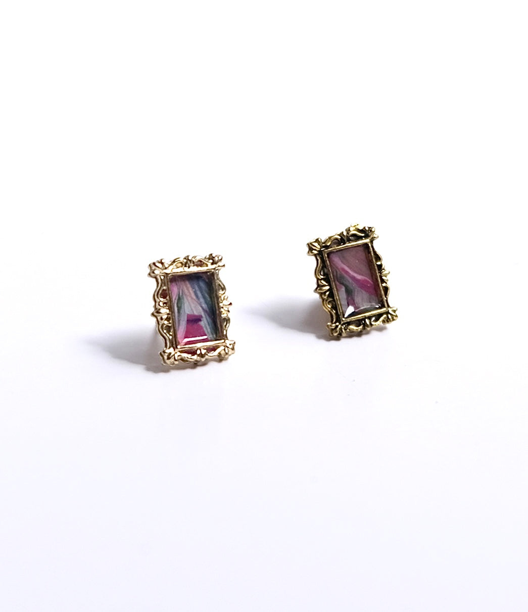 Show Piece {hand painted} Earrings