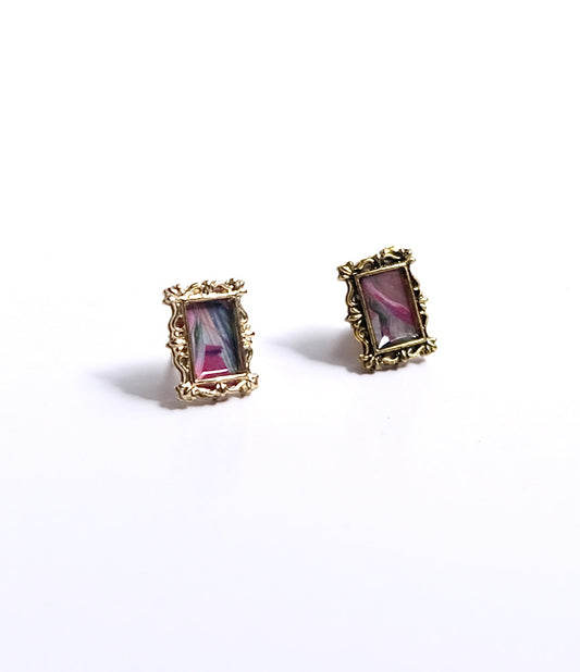 Show Piece {hand painted} Earrings