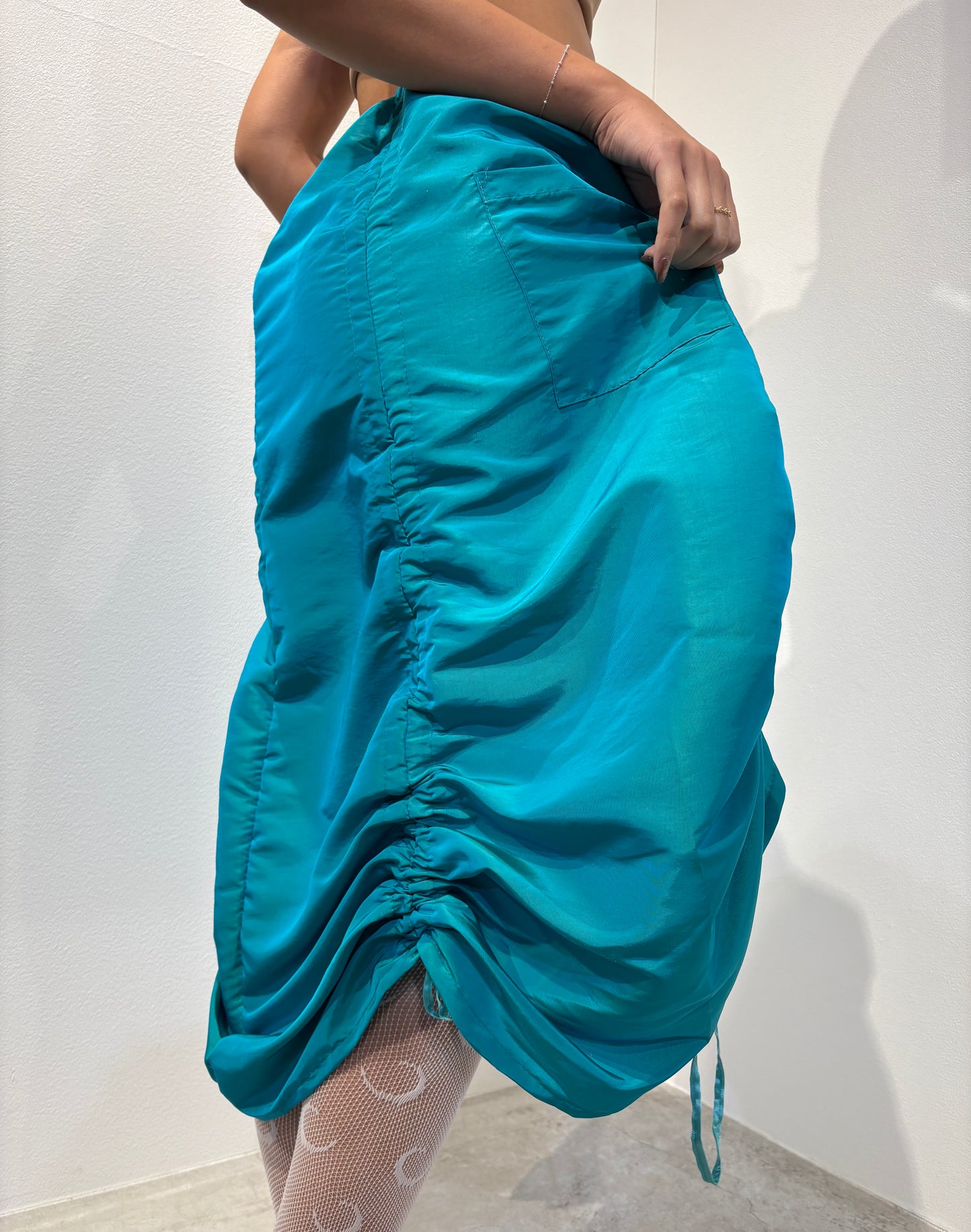 Armore Skirt ~ aqua {rainX 🌦}  (ᴄᴜʀᴛᴀɪɴ ʟᴇɴɢᴛʜ)