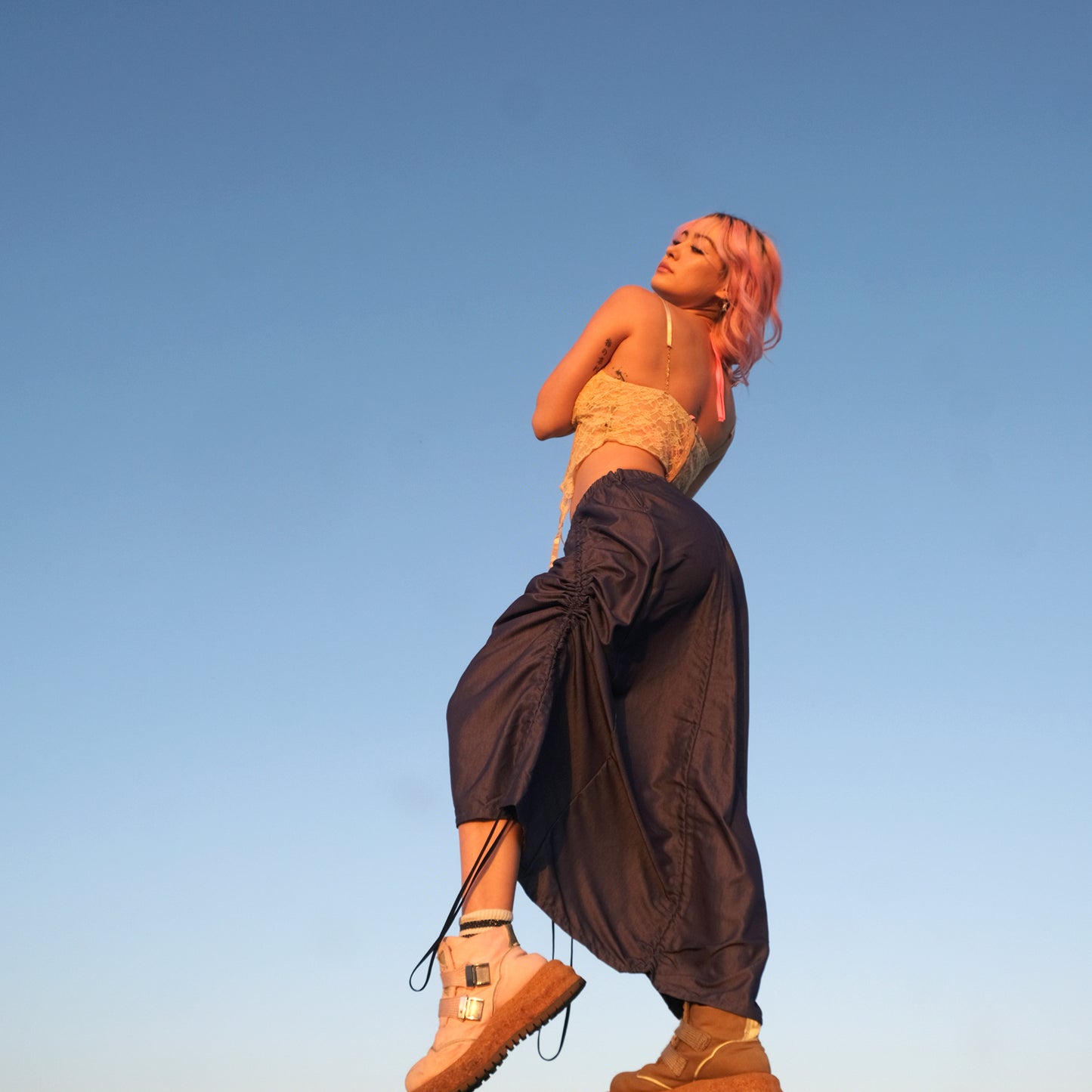 Armore Skirt ~ aqua  (ᴄᴜʀᴛᴀɪɴ ʟᴇɴɢᴛʜ)