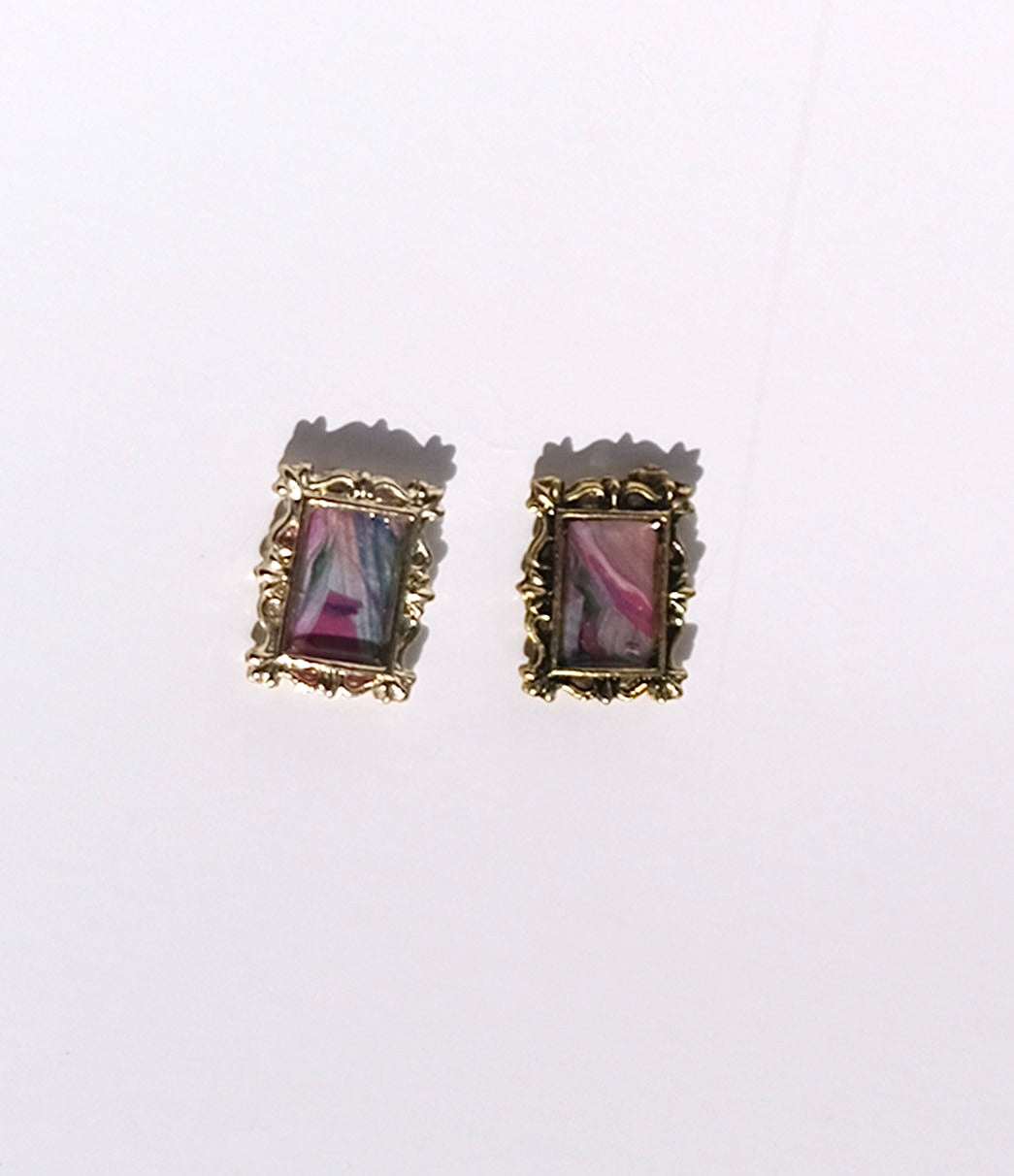 Show Piece {hand painted} Earrings