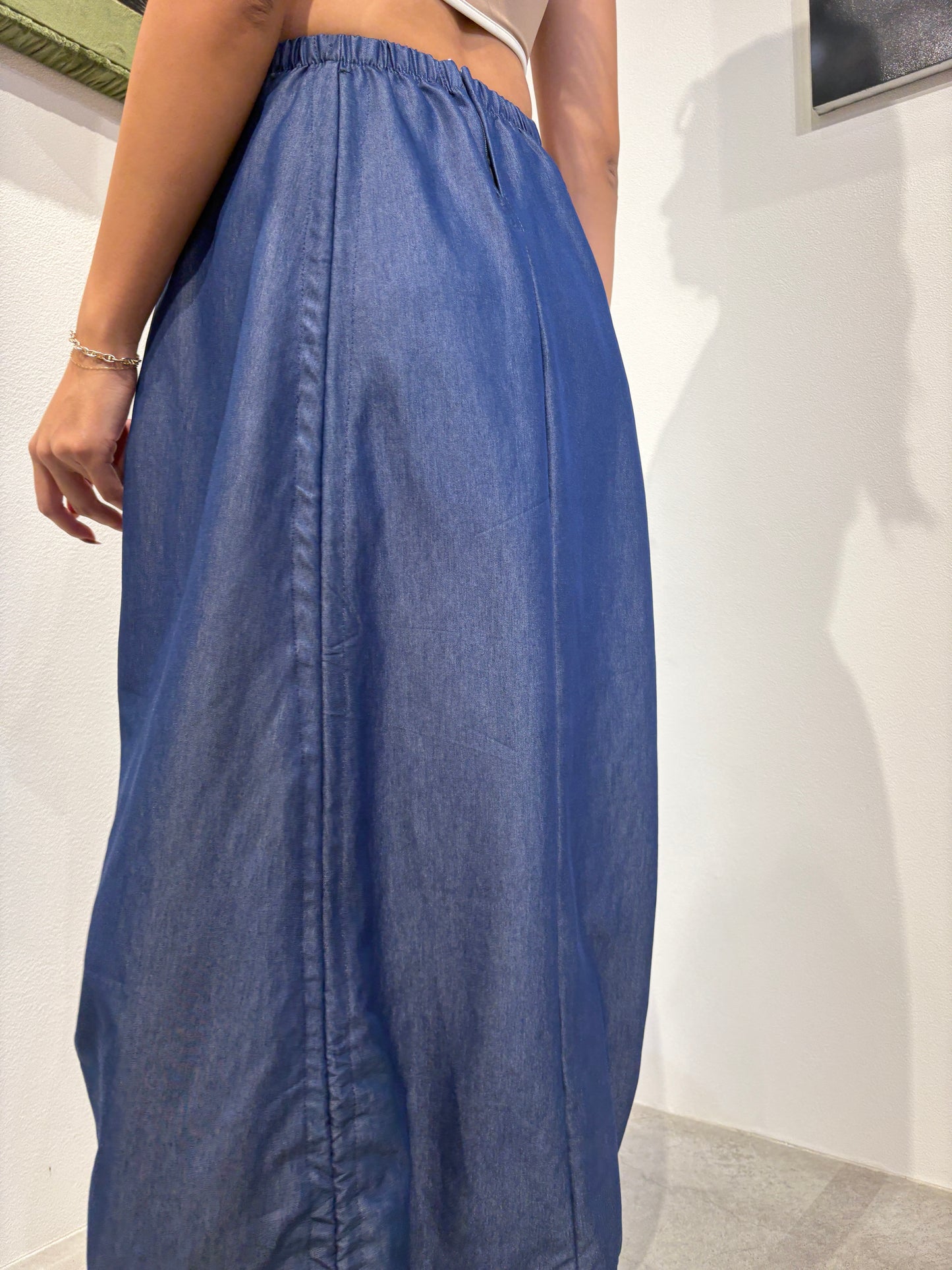 Armore Skirt ~ denim  (ᴄᴜʀᴛᴀɪɴ ʟᴇɴɢᴛʜ)