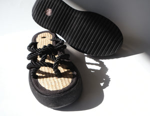 GAIA  ROPE ~ BLACK | eco sandal ༓