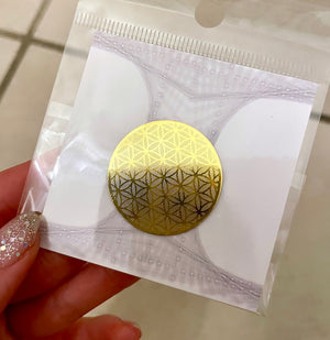Radiation shield decal | flower of life