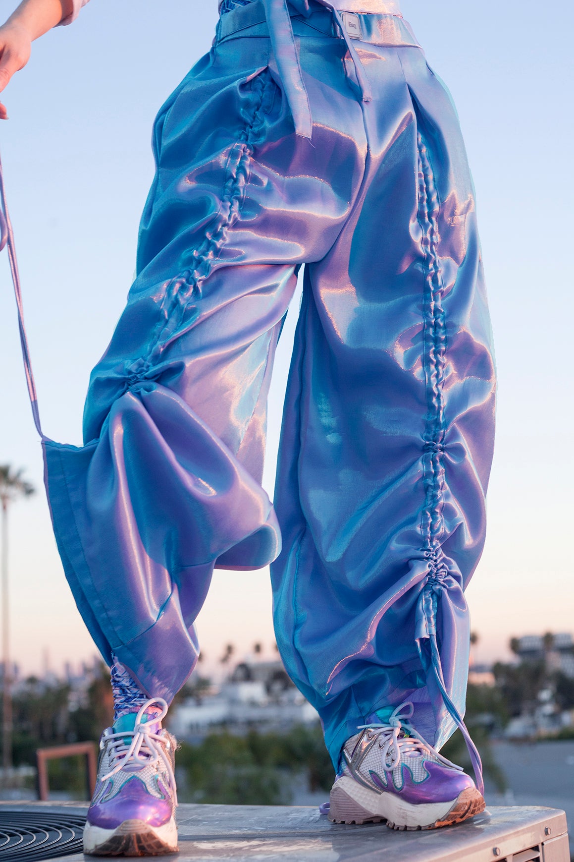 Armore ~ iridescent lilac (curtain pants)