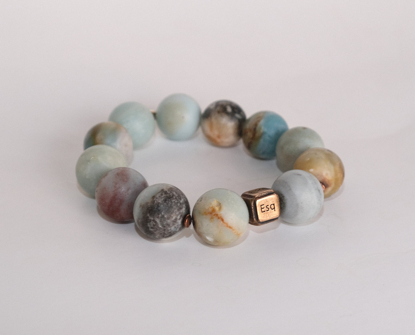 Amazonite ༓  Power  Bracelet x2 ༓ 16mm