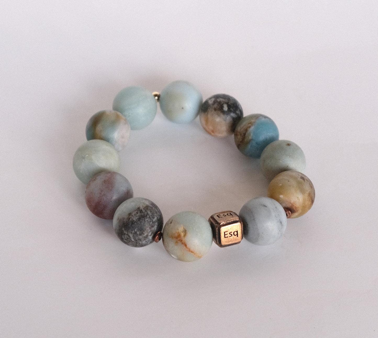 Amazonite ༓  Power  Bracelet x2 ༓ 16mm