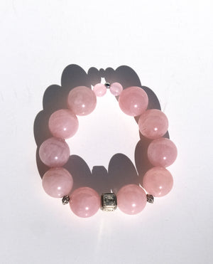 Rose Quartz ༓  Power  Bracelet x2 ༓ 16mm