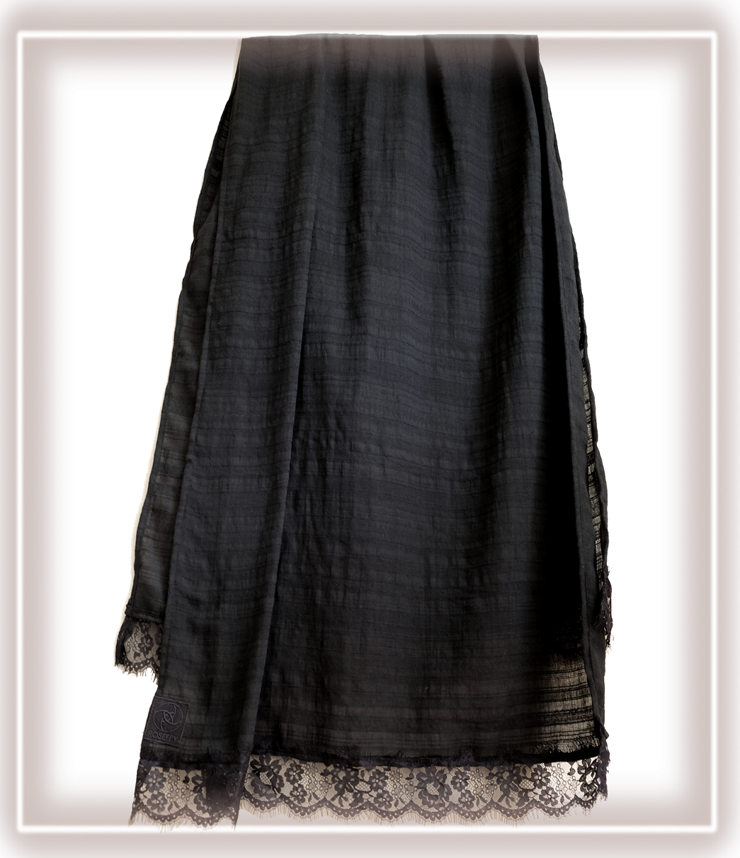 Roseffy Spring Scarf ~ Black