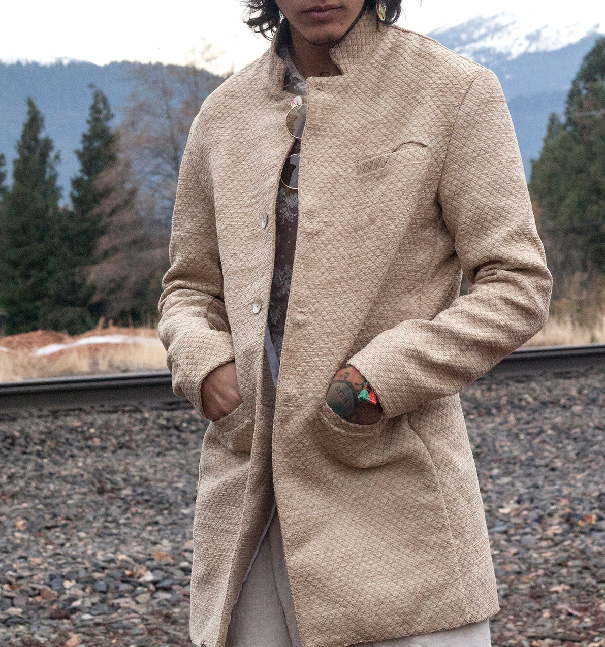 B'LASER Hemp Cord Jackete ~ natural