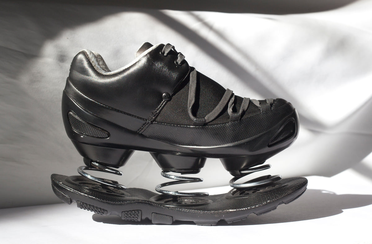 LORD CAMPUS - airbrushed spring platforms - black