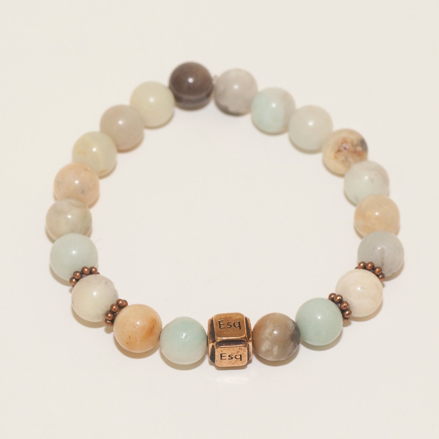 Hawkeye + Amazonite + Quartz Bracelet [esq]