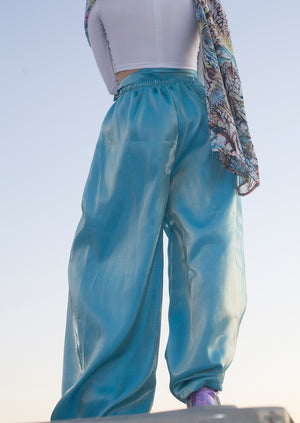 Armore ~ iridescent blue (curtain pants)