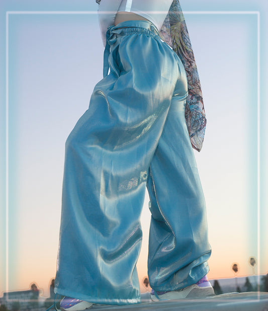 Armore ~ iridescent blue (curtain pants)