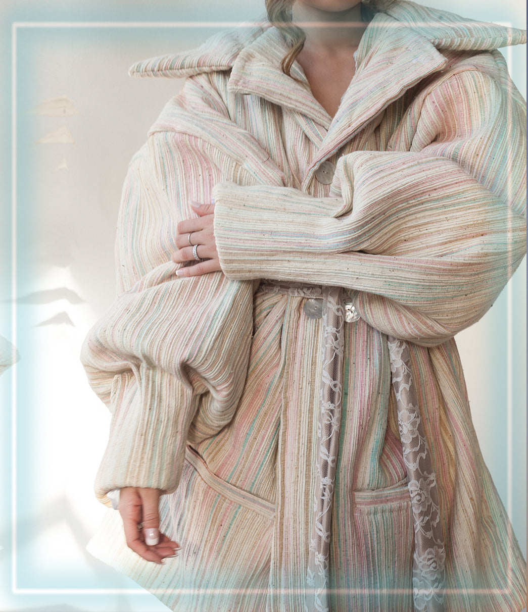 CLOUD COAT ༓ TAN PASTEL