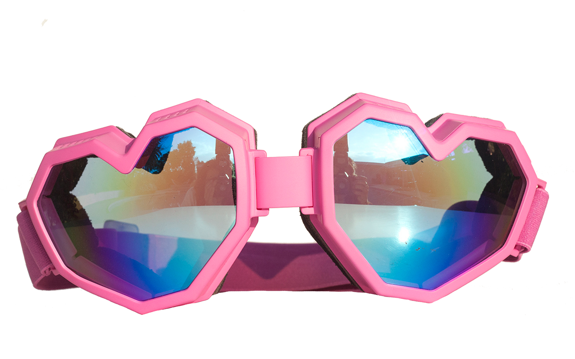 heart shaped goggles ESQAPE GOGGLES™ PINK ᴀʟʟ ᴡᴇᴀᴛʜᴇʀ – esqape