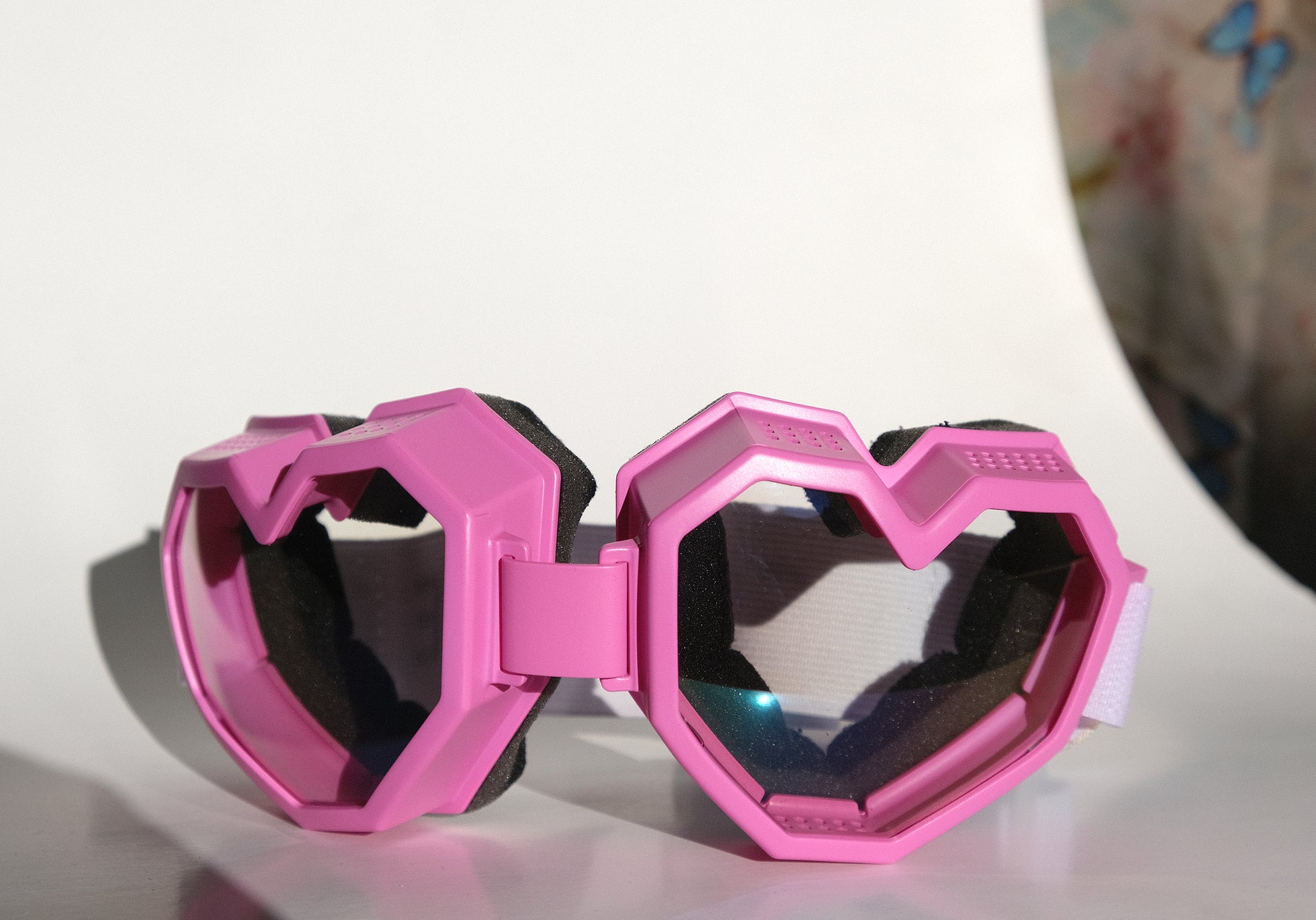 heart shaped goggles ESQAPE GOGGLES™ PINK ᴀʟʟ ᴡᴇᴀᴛʜᴇʀ – esqape