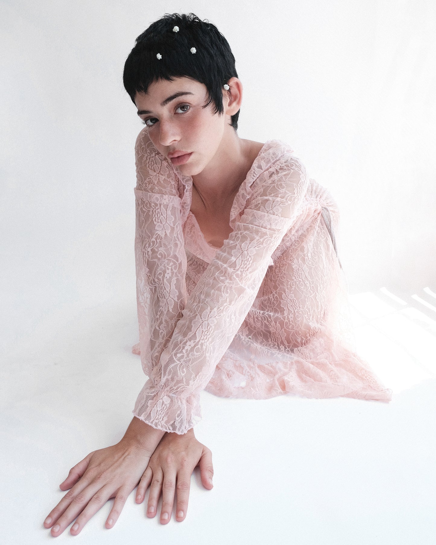 Nostalgia Blush ᴀᴅᴊᴜsᴛᴀʙʟᴇ ʀᴜғғʟᴇ ᴅʀᴇss  ᵒᶦˡᶦ